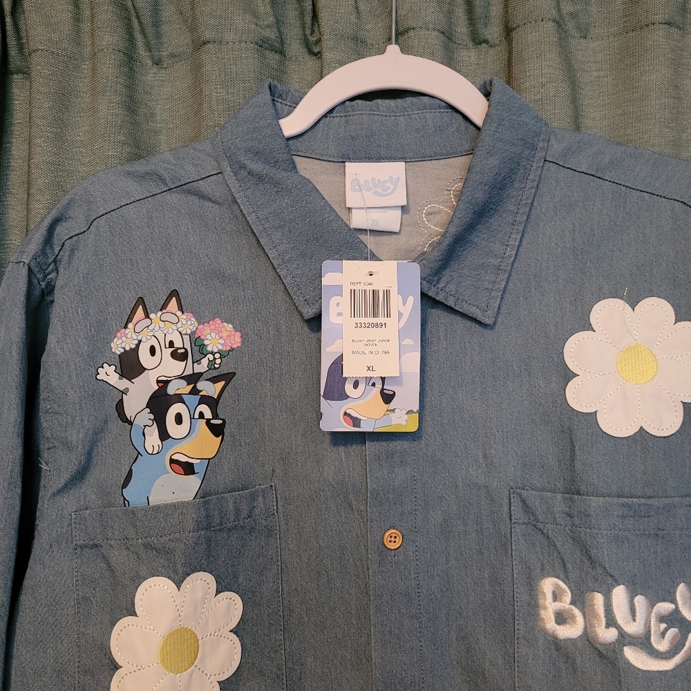 Bluey Daisy Denim Long Sleeve Shirt — BoxLunch Exclusive